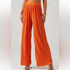 Sabina Musayev Vibrant Orange Wide Leg Pants